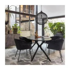 WOOOD Eettafels|Bruno Ovale Eettafel zwart 220cm