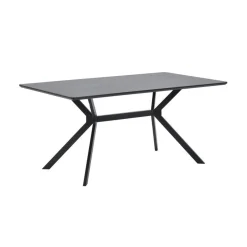 WOOOD Eettafels|Bruno Rechthoekige Eettafel zwart 160cm