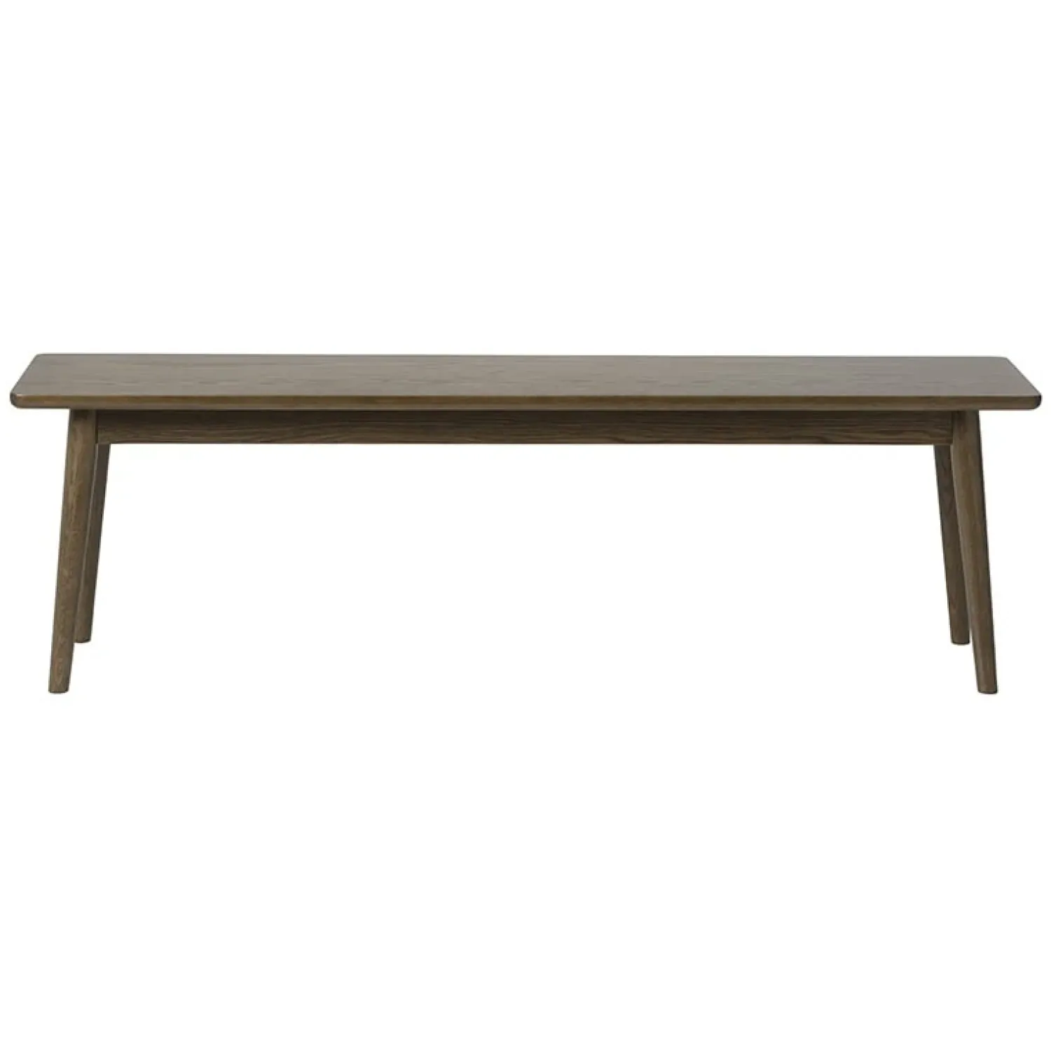 LykkeHome Eetkamerbanken|Eetkamerbanken|Burcei eetkamerbank donkerbruin eikenhoutfineer 150cm