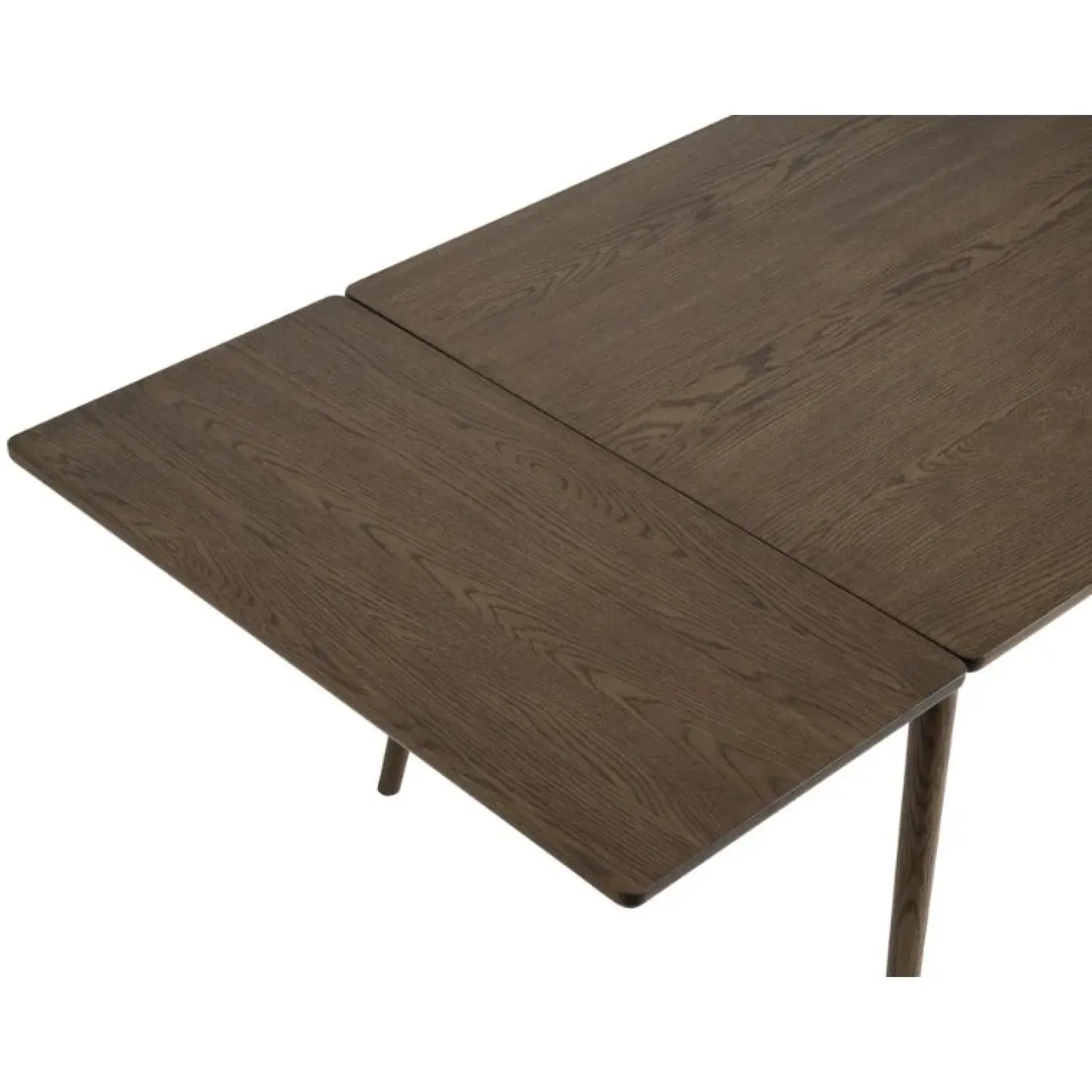 LykkeHome Eettafels|Burcei Tafelblad Verlengstuk Donkerbruin eikenhoutfineer 45cm