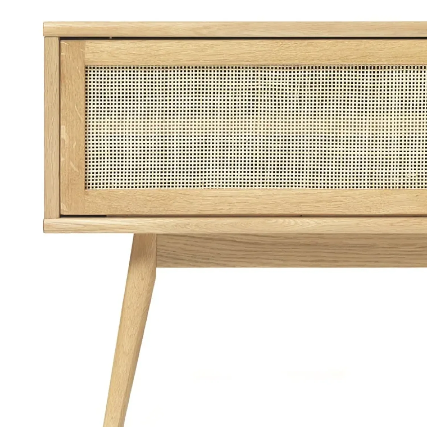 LykkeHome Industriele Kasten|Tv Meubels|Burcei TV meubel naturel eikenhoutfineer 150cm