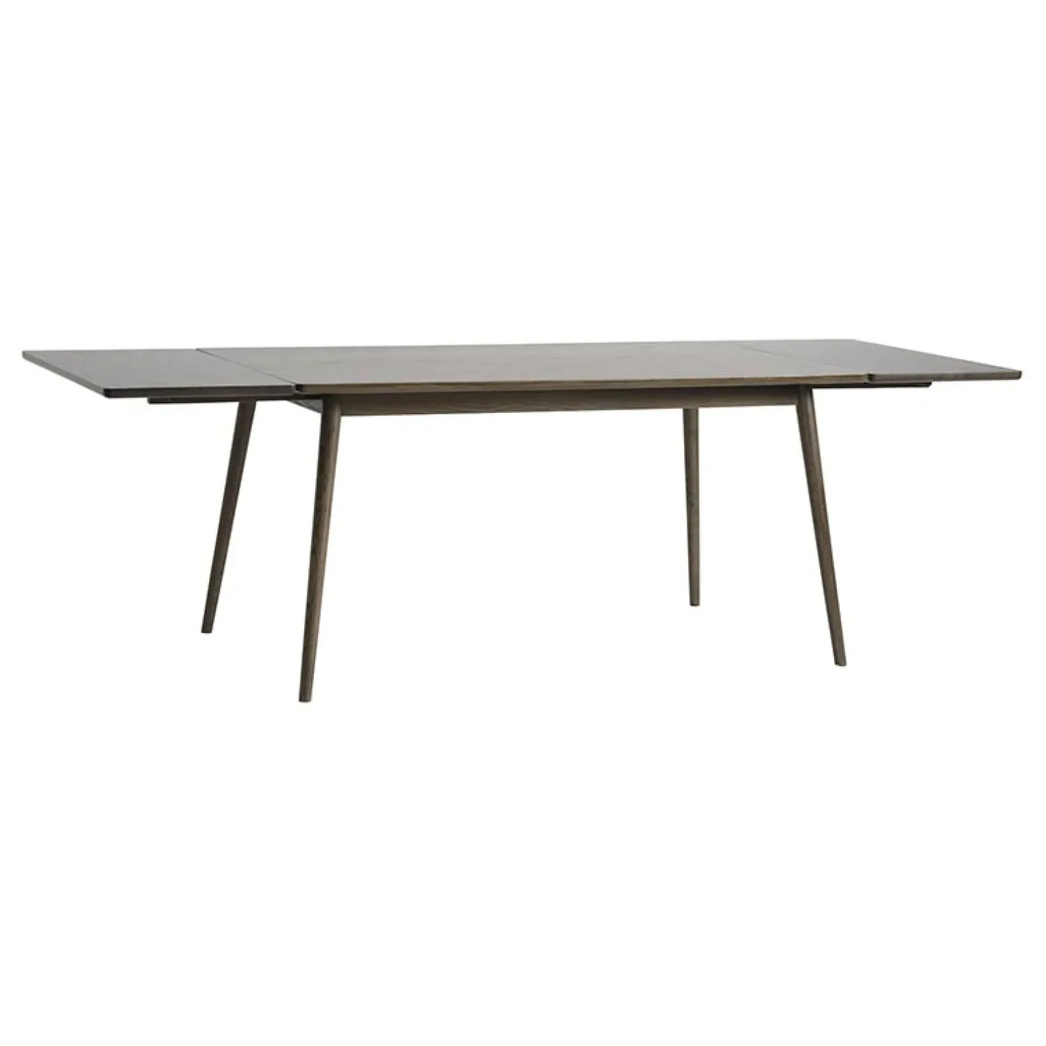 LykkeHome Eettafels|Burcei uitschuifbare eettafel donkerbruin eikenhoutfineer 150cm