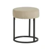 Mysons Krukjes|Cabeza Poef rond stof Beige 40cm
