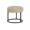Mysons Krukjes|Cabeza Poef rond stof Beige 45cm