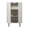 WOOOD Wandkasten|Industriele Kasten|Cadiz Opbergkast grenen grijs 85cm
