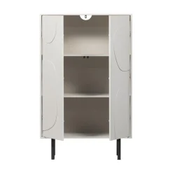 WOOOD Wandkasten|Industriele Kasten|Cadiz Opbergkast grenen grijs 85cm