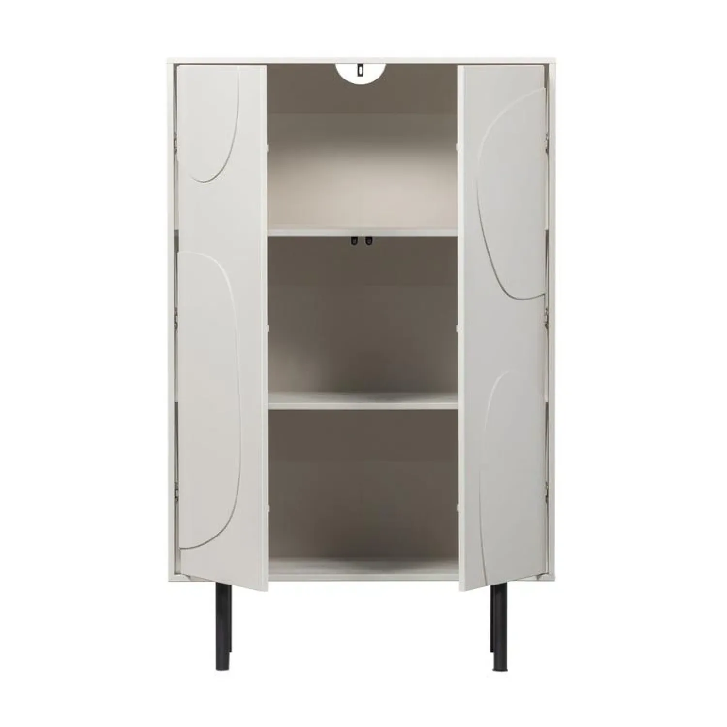 WOOOD Wandkasten|Industriele Kasten|Cadiz Opbergkast grenen grijs 85cm