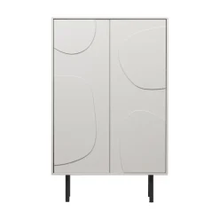 WOOOD Wandkasten|Industriele Kasten|Cadiz Opbergkast grenen grijs 85cm