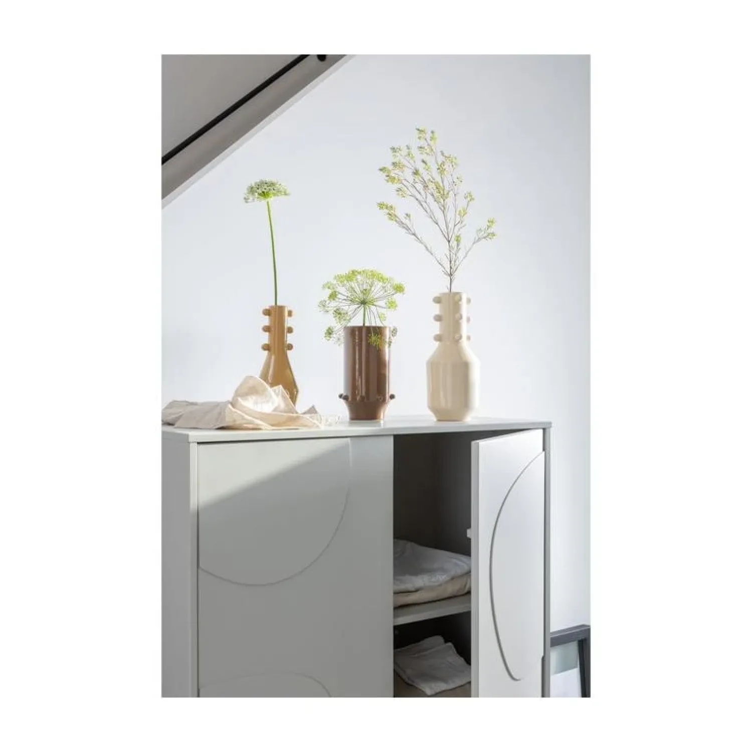 WOOOD Wandkasten|Industriele Kasten|Cadiz Opbergkast grenen grijs 85cm