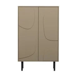 WOOOD Wandkasten|Industriele Kasten|Cadiz Opbergkast grenen taupe 85cm
