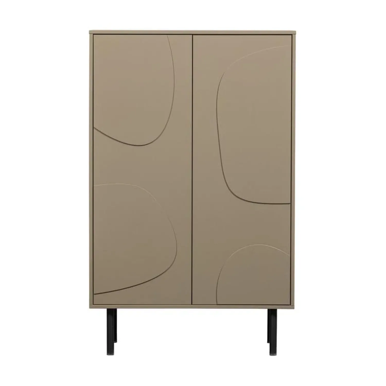 WOOOD Wandkasten|Industriele Kasten|Cadiz Opbergkast grenen taupe 85cm