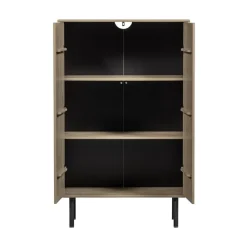WOOOD Wandkasten|Industriele Kasten|Cadiz Opbergkast grenen taupe 85cm