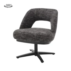 Tower living Eetkamerstoelen|Caldes Eetkamerfauteuil Blauw-Grijs