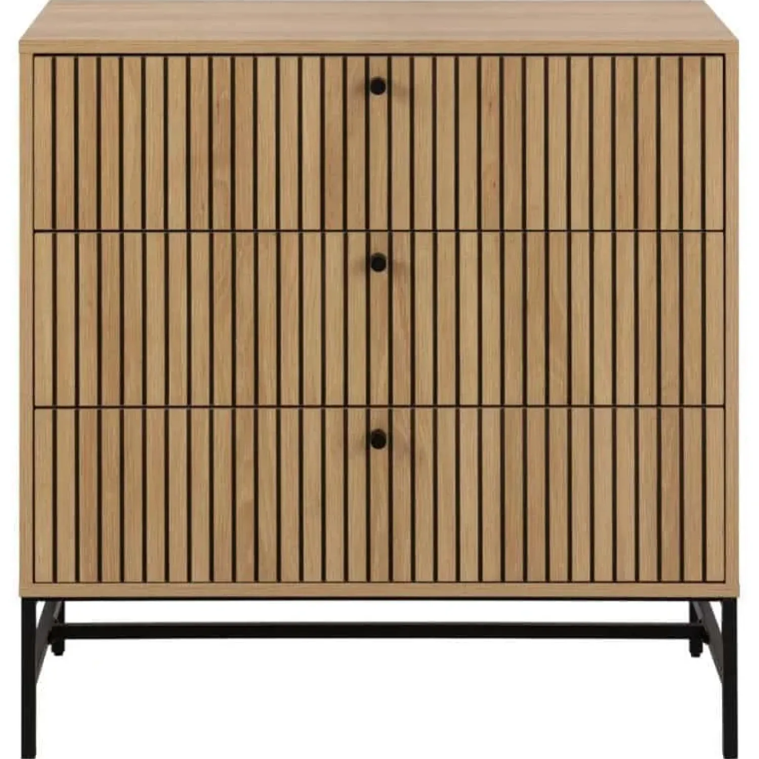 Nordhavn Ladenkasten|Industriele Kasten|Calmera Ladekast Naturel 3 lade 80cm