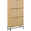 Nordhavn Schoenenkasten|Schoenenkasten|Calmera Schoenenkast Naturel 3 vak 71cm