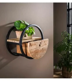 Kalfort Wandplanken|Wandrekken|Calro industrieel wandrek 40cm