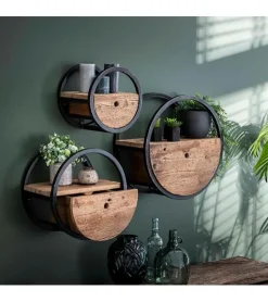 Kalfort Wandplanken|Wandrekken|Calro industrieel wandrek 50cm