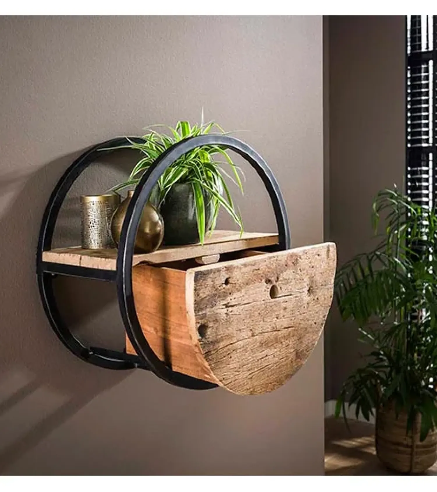 Kalfort Wandplanken|Wandrekken|Calro industrieel wandrek 50cm