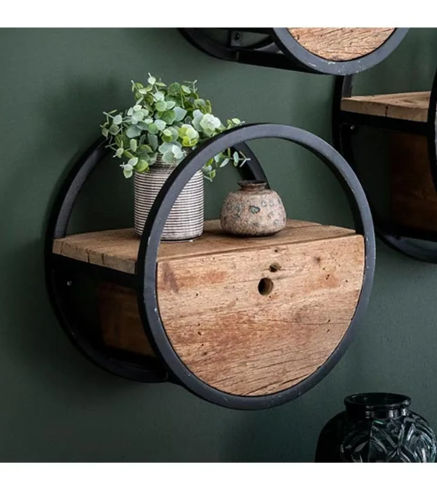 Kalfort Wandplanken|Wandrekken|Calro industrieel wandrek set van 3