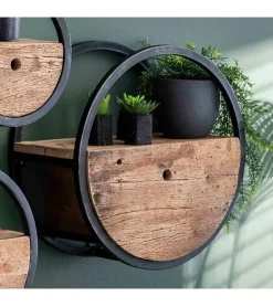 Kalfort Wandplanken|Wandrekken|Calro industrieel wandrek set van 3
