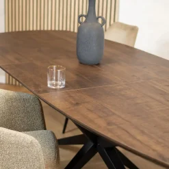 Maison Madera Eettafels|Calvenza uitschuifbare Eettafel Deens ovaal 160/217cm - Zelf samenstellen