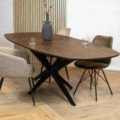 Maison Madera Eettafels|Calvenza uitschuifbare Eettafel Deens ovaal 160/217cm - Zelf samenstellen