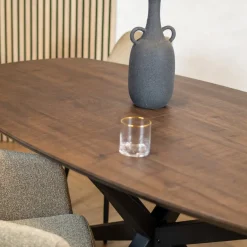 Maison Madera Eettafels|Calvenza uitschuifbare Eettafel Deens ovaal 200/257cm - Zelf samenstellen