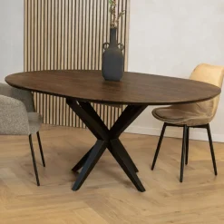 Maison Madera Eettafels|Calvenza uitschuifbare Eettafel rond 120/160cm - Zelf samenstellen