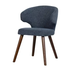 vtwonen Eetkamerstoelen|Cape Eetkamerstoel stof blauw