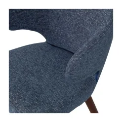 vtwonen Eetkamerstoelen|Cape Eetkamerstoel stof blauw