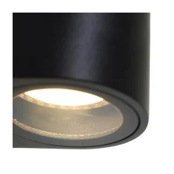Steinmex Buitenverlichting|Carcer 1-lichts Buitenlamp rond Zwart inclusief lichtbron