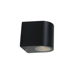 Steinmex Buitenverlichting|Carcer 1-lichts Buitenlamp rond Zwart inclusief lichtbron