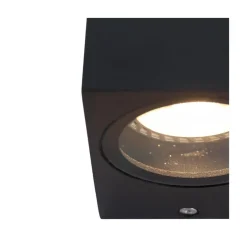Steinmex Buitenverlichting|Carcer 1-lichts Buitenlamp vierkant Zwart inclusief lichtbron
