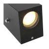 Steinmex Buitenverlichting|Carcer 2-lichts Buitenlamp vierkant Zwart Schemer sensor