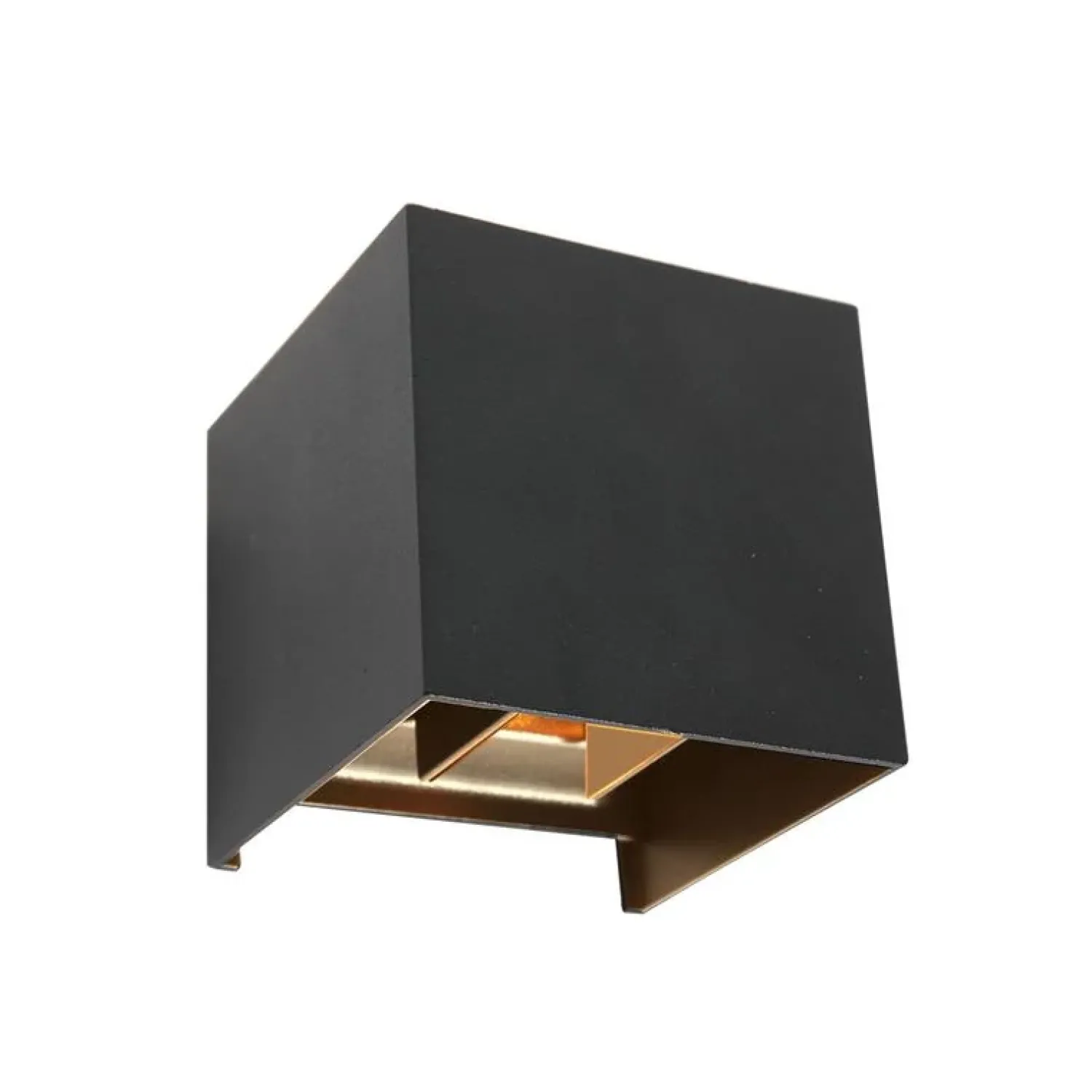 Steinmex Buitenverlichting|Carcer 2-lichts Buitenlamp vierkant XL Zwart Schemer sensor