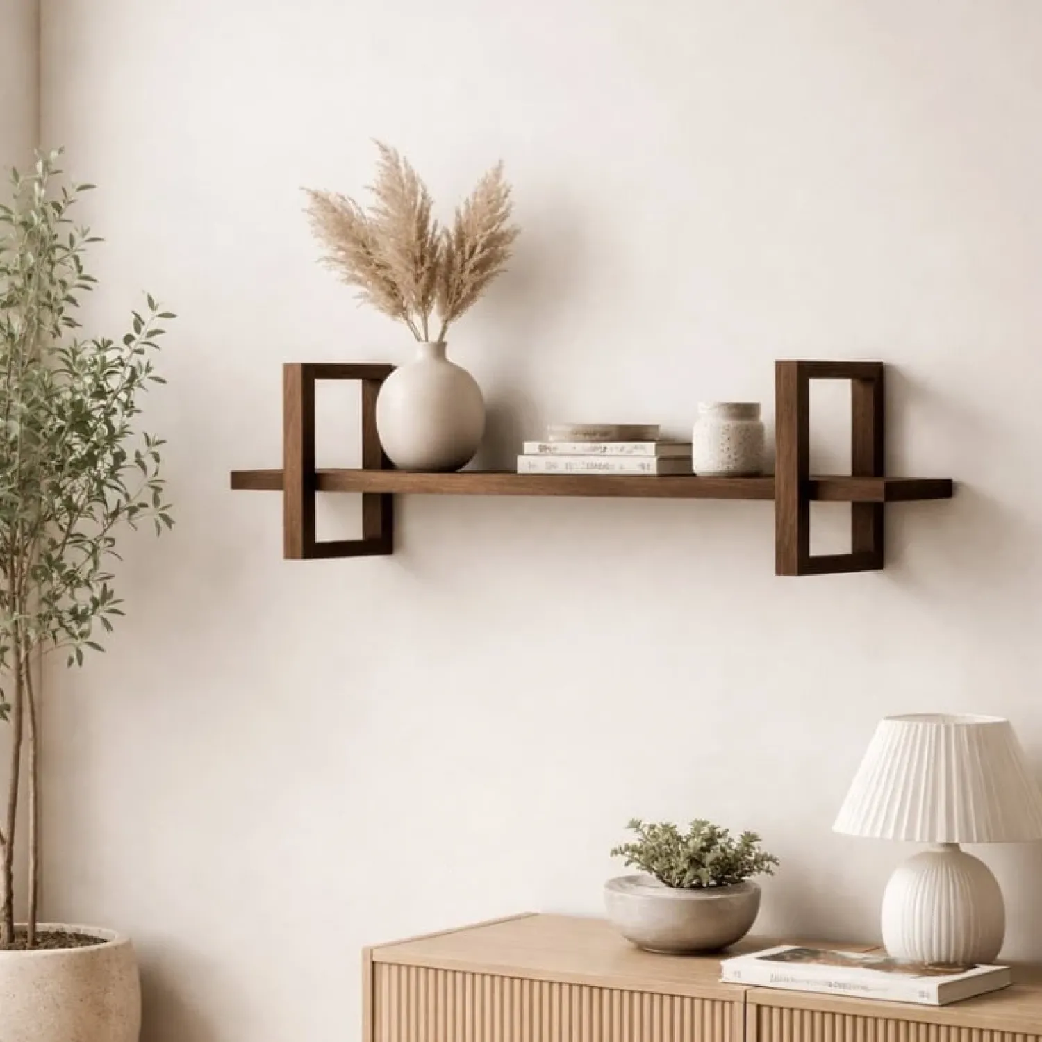 Vane Living Wandplanken|Wandplanken|Carel Wandplank walnoot 75cm