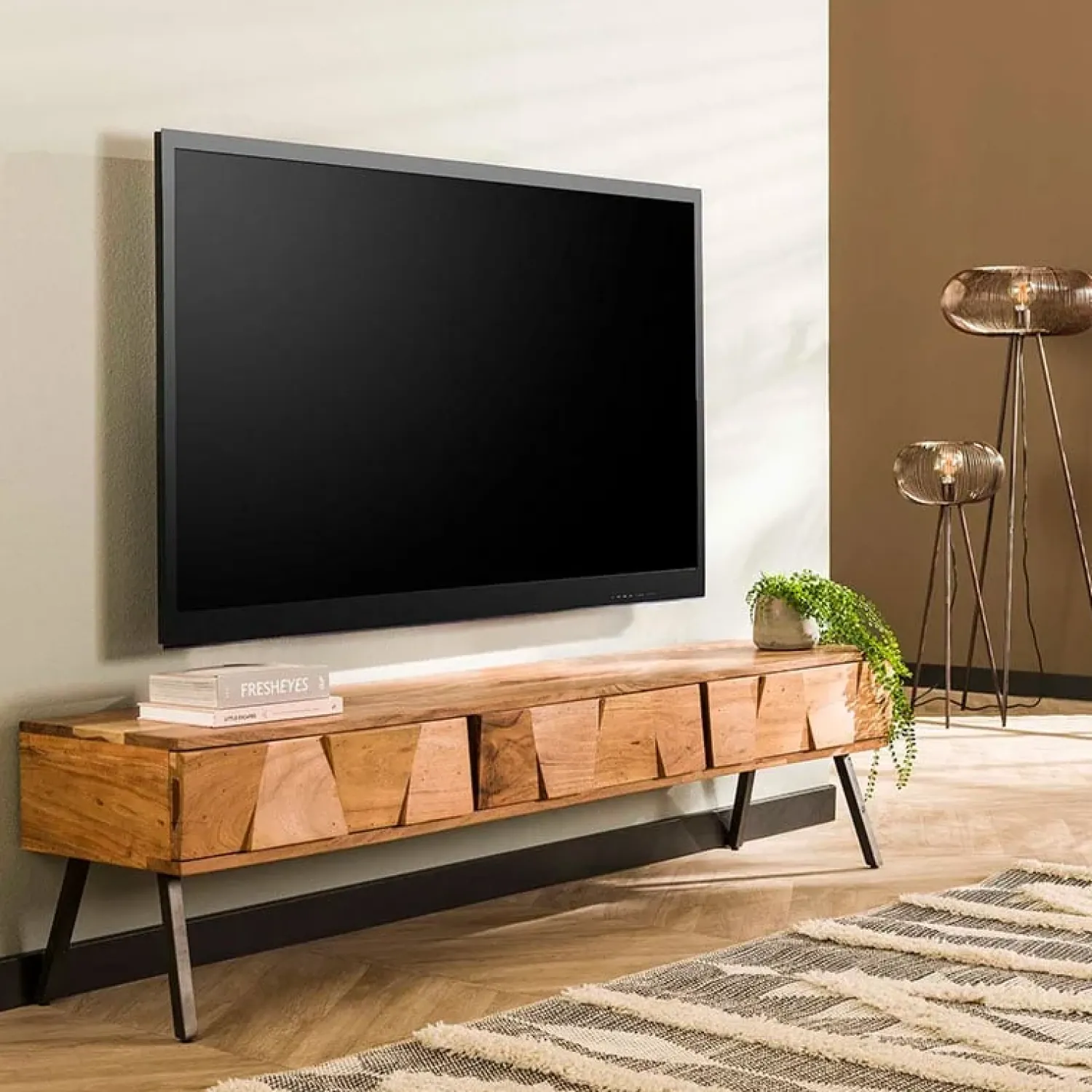 Kalfort Industriele Kasten|Tv Meubels|Caressa tv meubel industrieel 180cm