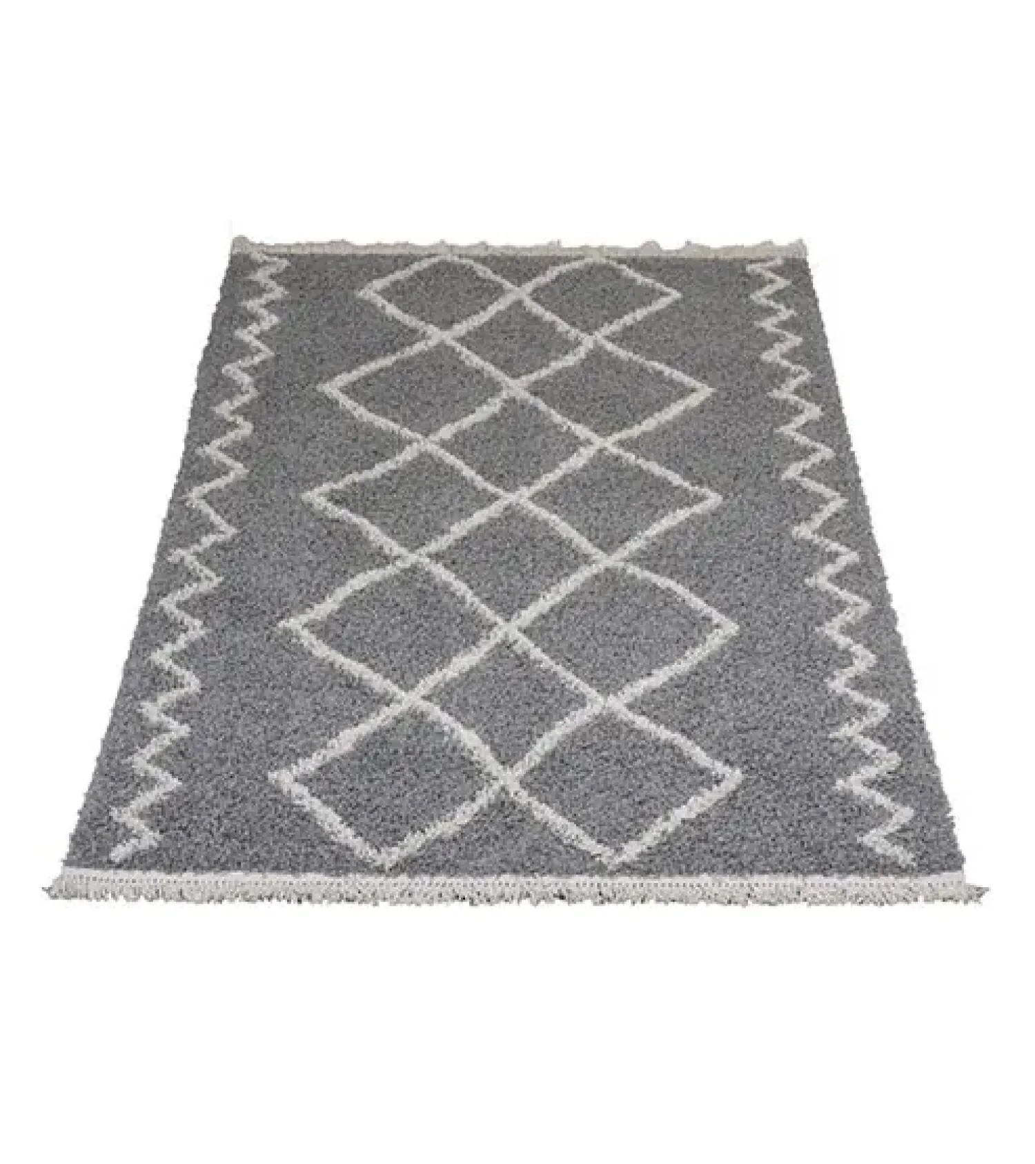 Decor 88 Vloerkleden|Casablanca vloerkleed hoogpolig rechthoek grijs