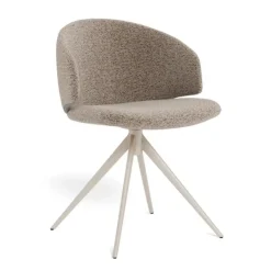 Nordhavn Eetkamerstoelen|Casaro Eetkamerstoel Donkerbeige met zand poot