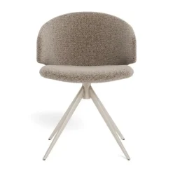 Nordhavn Eetkamerstoelen|Casaro Eetkamerstoel Donkerbeige met zand poot