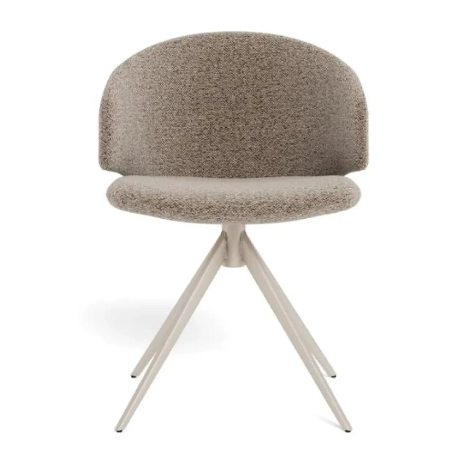 Nordhavn Eetkamerstoelen|Casaro Eetkamerstoel Donkerbeige met zand poot