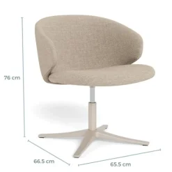 Nordhavn Fauteuils|Casaro Fauteuil Lichtbeige met zand poot