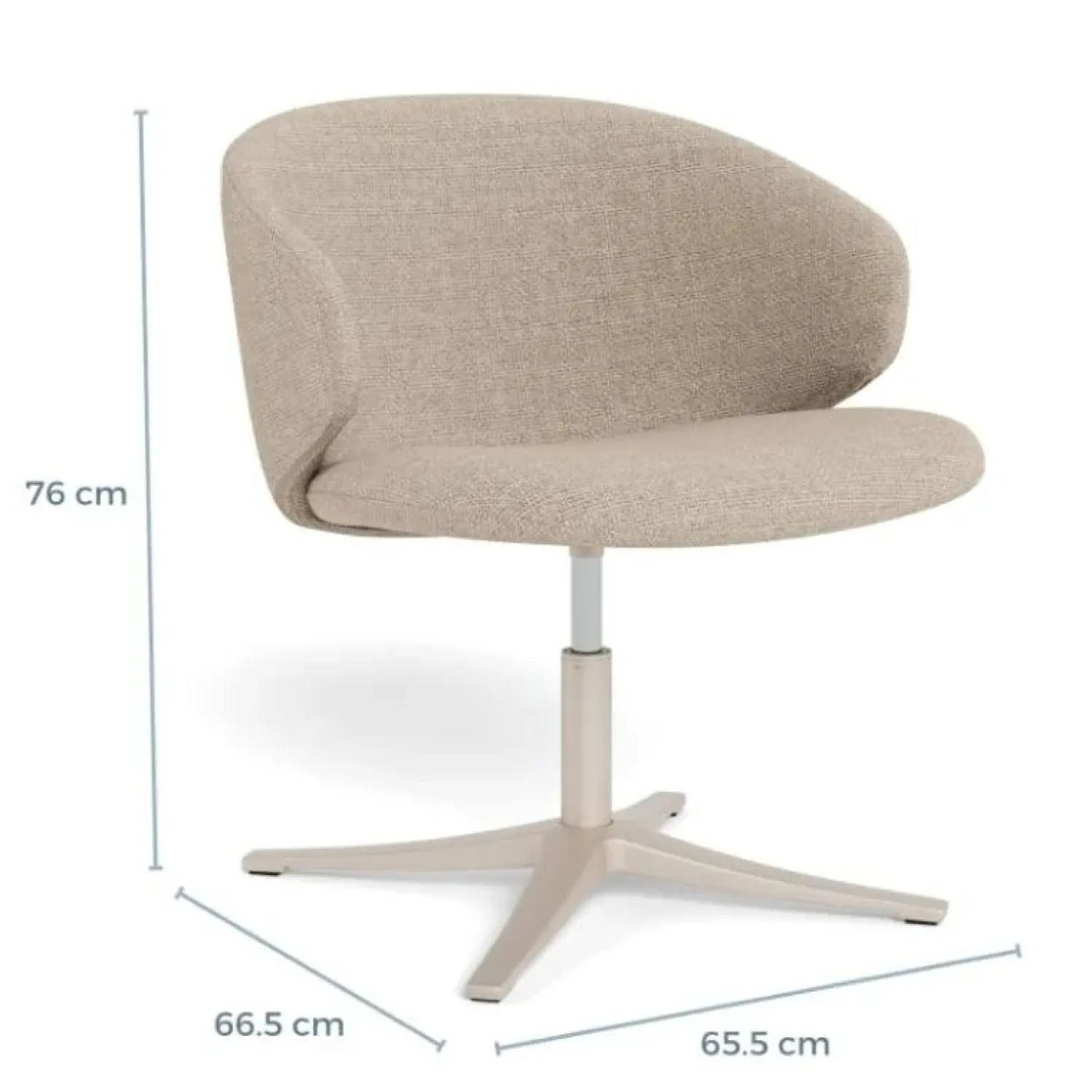 Nordhavn Fauteuils|Casaro Fauteuil Lichtbeige met zand poot