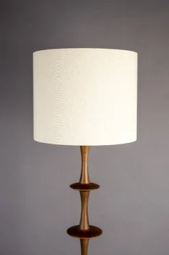 Dutchbone Vloerlampen|Cath 1-lichts Vloerlamp Walnoot