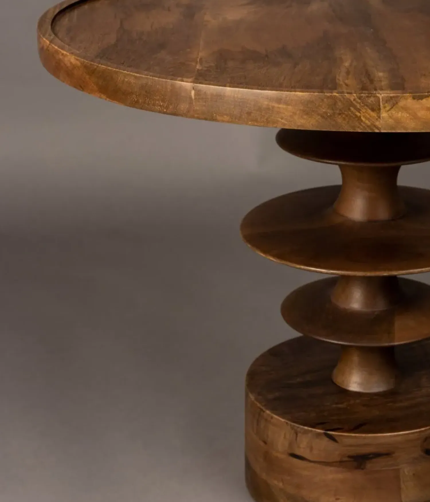 Dutchbone Salontafels|Cath Salontafel Walnoot 66cm