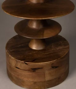 Dutchbone Salontafels|Cath Salontafel Walnoot 66cm