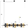 Trading Lighting Hanglampen|Glazen Hanglamp|Celia 10-lichts Hanglamp 2-kleurig glas