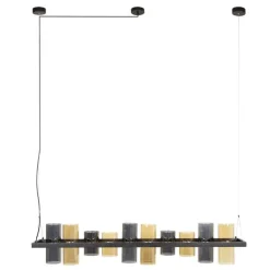 Trading Lighting Hanglampen|Glazen Hanglamp|Celia 10-lichts Hanglamp 2-kleurig glas