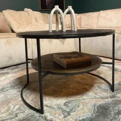 Furndea Salontafels|Celicia salontafel Zwart Goud