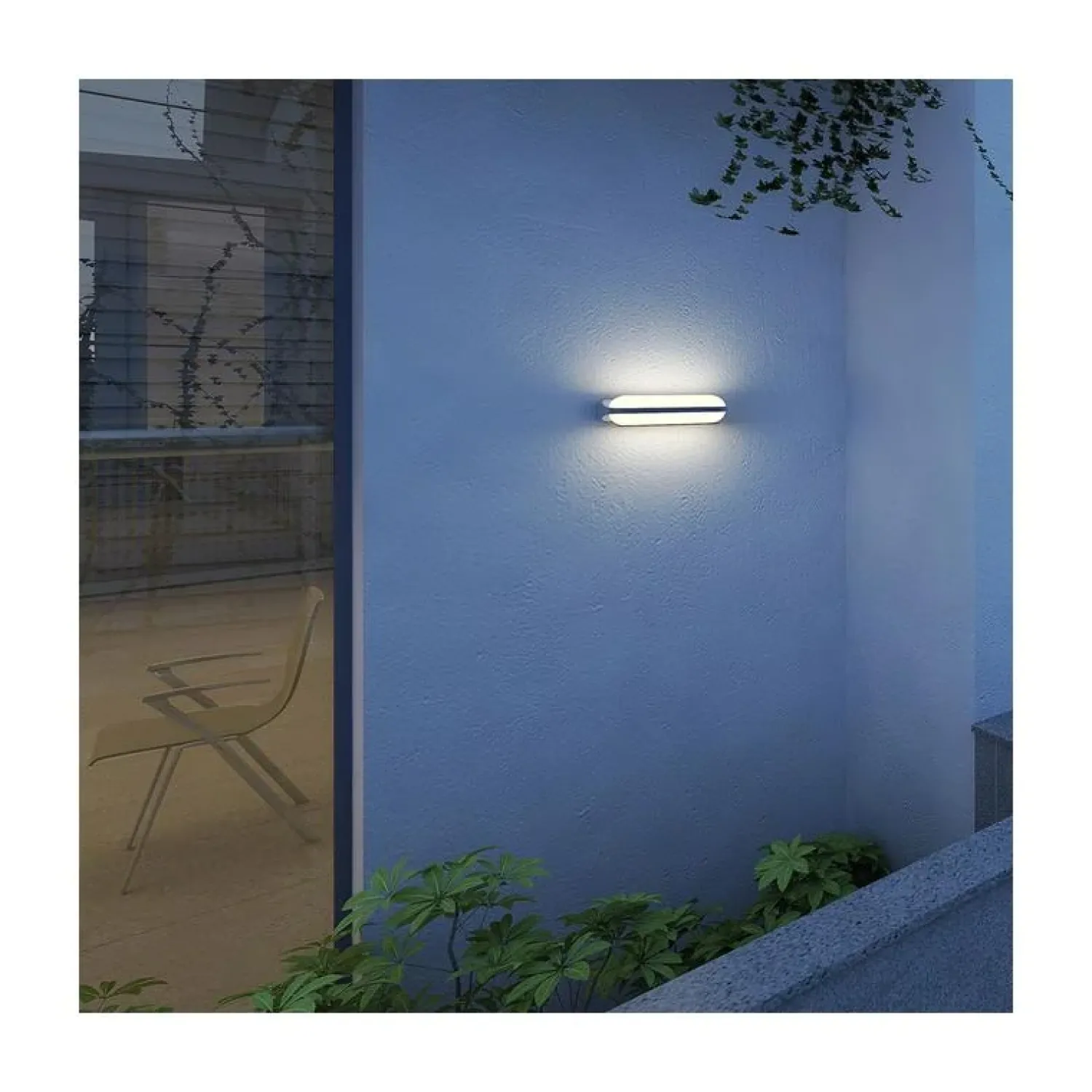 Steinmex Buitenverlichting|Cesar 2-lichts Buitenlamp Zwart inclusief lichtbronnen